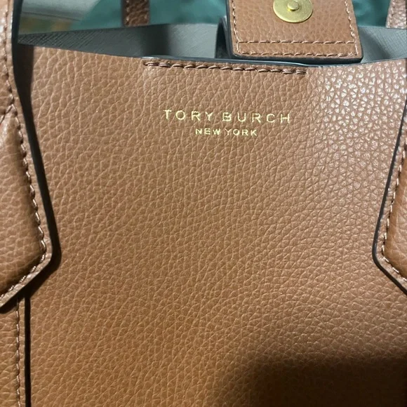 Tory Burch Triple Compartment Leather Tote Bag - Picture 8 of 10